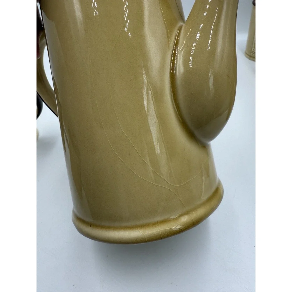Vintage Japan Asake Ceramic Coffee Set 7 piece